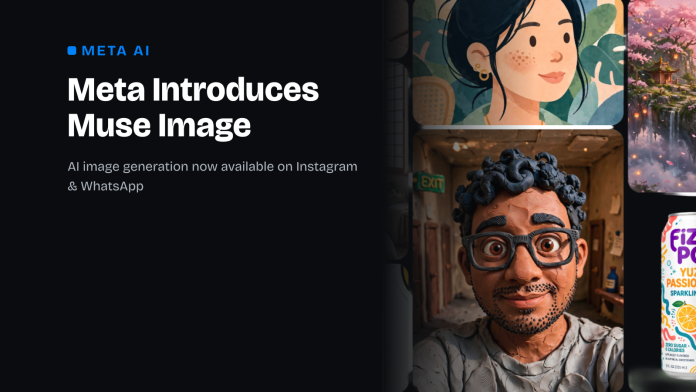 meta-muse-image-ai-image-generation-meta-ai-instagram-whatsapp Meta Muse Image AI generation interface across Meta AI, Instagram and WhatsApp creative surfaces.
